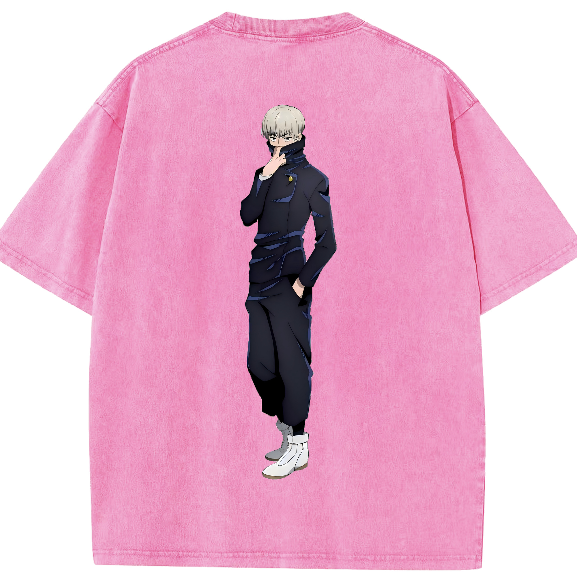 （画像用） 呪術廻戦 Jujutsu Kaisen 綿100% ヴィンテージ風 半袖Tシャツ（背面プリント）